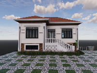 File Revit dựng mô hình 3D nhà cấp 4 có hầm